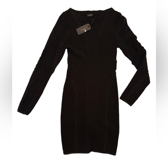 🖤 NWT! Rag & Bone Mesh Bodycon Mini Dress - Picture 6 of 15
